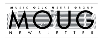 MOUG Online Newsletter masthead, concept and design.