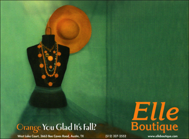 Elle Boutique, full-page display ad, concept and design