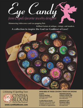 Cynthia Bloom Collectible Jewelry, full-page magazine ad, concept and design