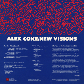 Alex Coke/New Visions, album cover design (Rock Savage illustration)