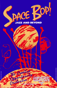 "Space Bop!" concert by the Creative Opportunity Orchestra (Rock Savage drawing).