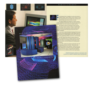 UT Austin Center for High Performance Computing, brochure concept and design